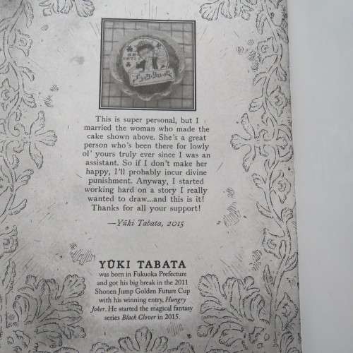 Black Clover volume 1 Manga edition graphic novel