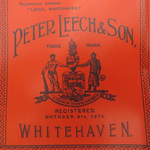 Antique Peter Leech and Son Sweet Almonds - one pound tin label