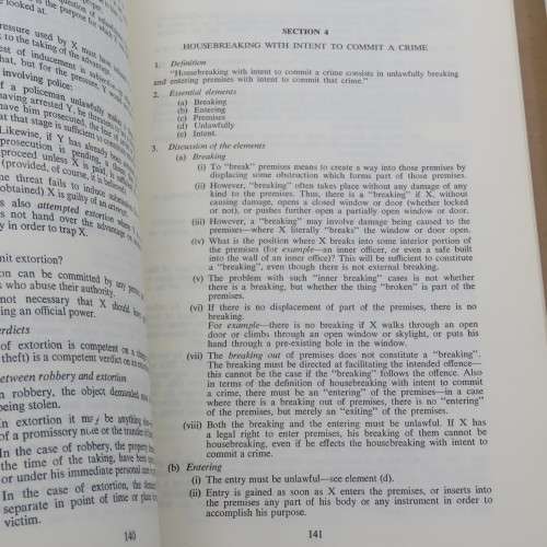 BSAP Common Law Manual that belonged to Derek Bothwell Chief Inspector