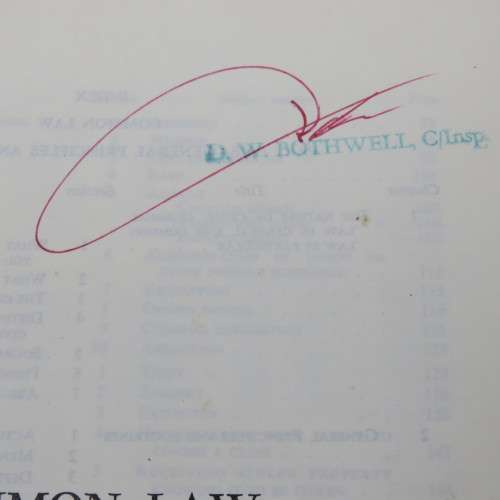 BSAP Common Law Manual that belonged to Derek Bothwell Chief Inspector