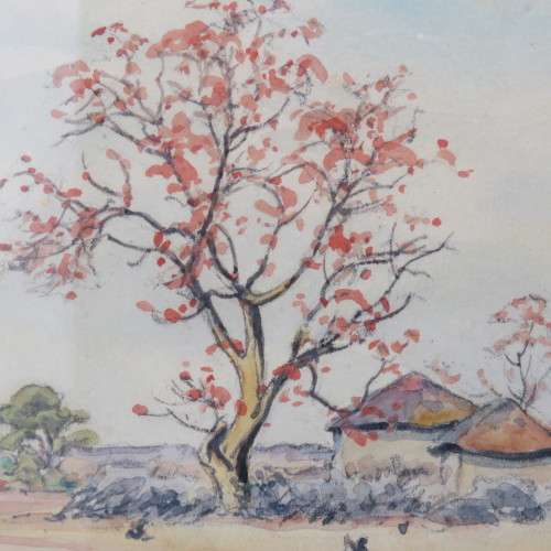 1943 Watercolor painting by Erich Mayer - One of the SA masters