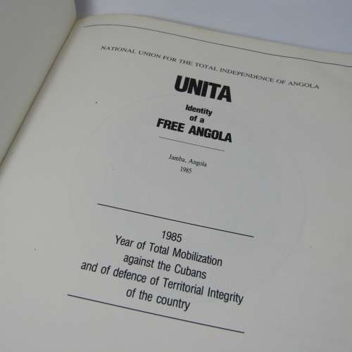 UNITA - Identity of free Angola 1985 issued in Jamba, Angola