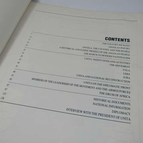 UNITA - Identity of free Angola 1985 issued in Jamba, Angola