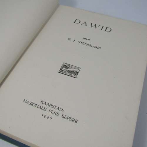 Dawid deur F.J. Steenkamp - 1948 first edition