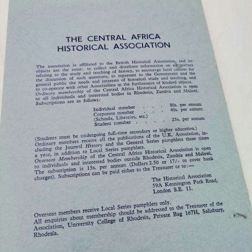 Aspects of Rhodesian Land Policy 1980 - 1936 by R.H Palmer