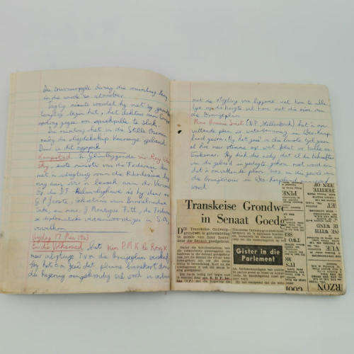 Plakboek oor die Transkei en ander kwessies vroeg 1960`s