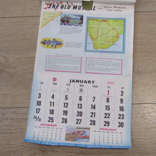 Old Mutual 1960 (Union 50 Years) calendar