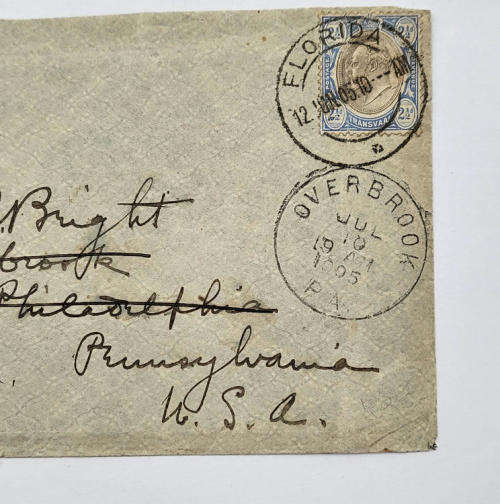 Letter on official Vogelstruis consolidated deep Gold mine Stationary  - See description