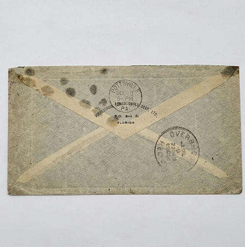 Letter on official Vogelstruis consolidated deep Gold mine Stationary  - See description