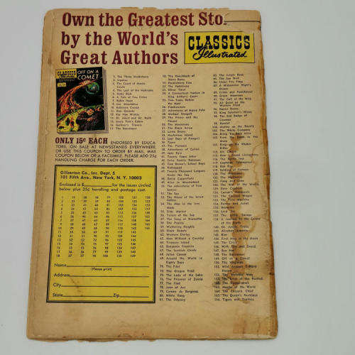 Lot of 4 Classics Illustrated comics 1966 and 1967