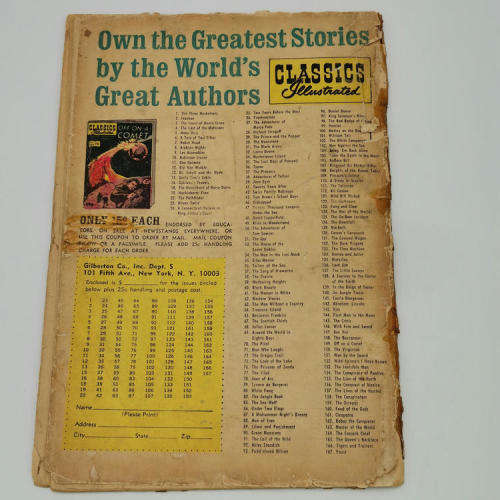 Lot of 4 Classics Illustrated comics 1966 and 1967