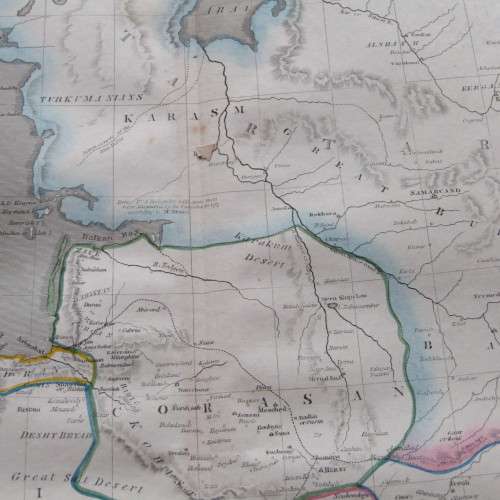 Original 1830`s map of Persia - published by W.H. Lizars, Edinburgh - 57 x 47cm