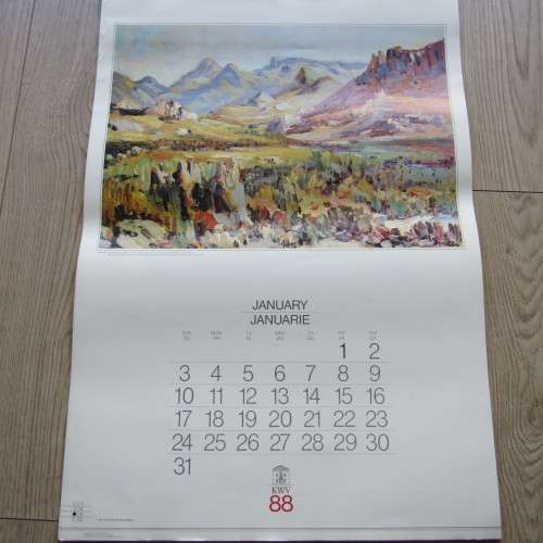 1998 KWV Pieter Hugo Naude artwork calendar