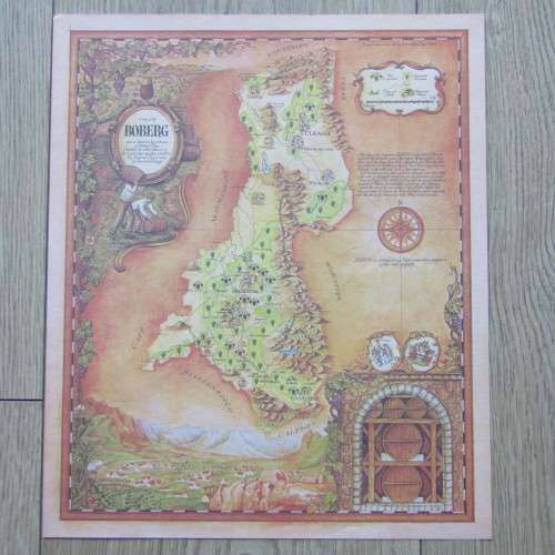 Folder with 6 vintage wine maps of the Cape