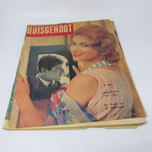 Lot of 3 Huisgenoot magazines from 1963 - used but reasonable condition