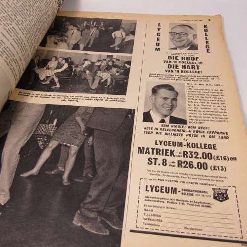 Lot of 3 Huisgenoot magazines from 1963 - used but reasonable condition