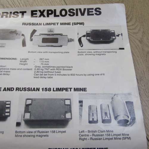 Border War period Terrorist Explosive poster in in South Africa