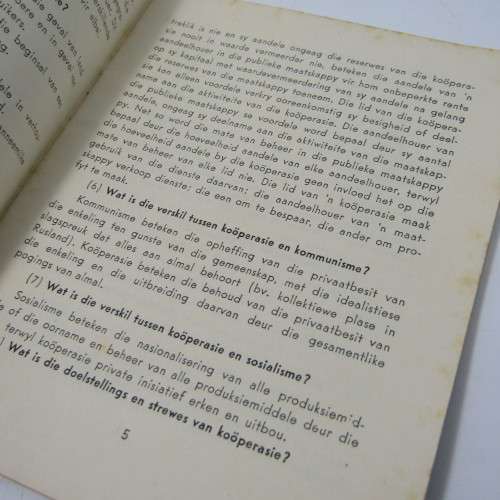 Vintage information booklet for farmers - Wat is Kooperasie