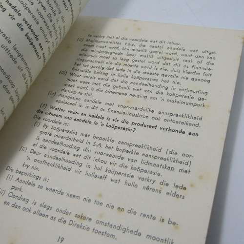 Vintage information booklet for farmers - Wat is Kooperasie