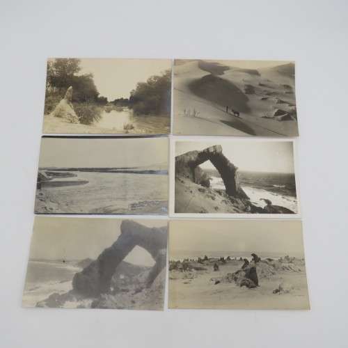 Lot of 6 postcards in Bogenfels Luduritz, Swakopmond and other parts of South West Africa 1930