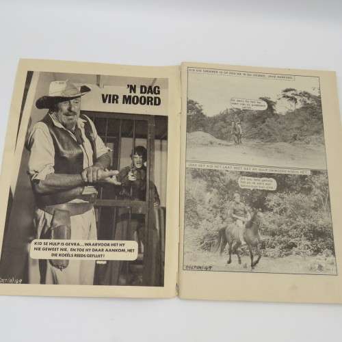 Vintage Afrikaans photo comic book Kid Die Swerwer no 149