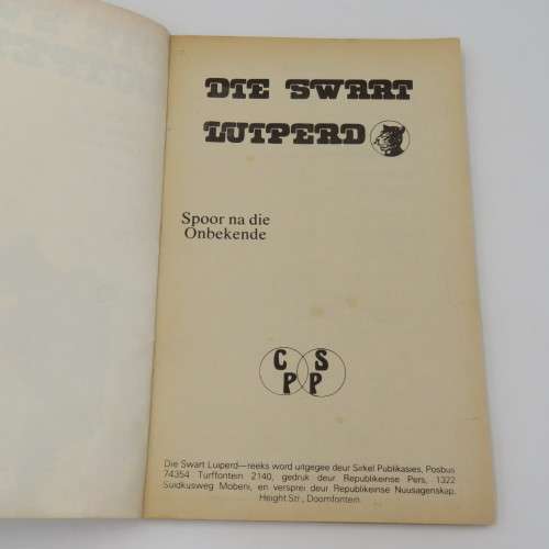 Die Swart Luiperd No.34 - Spoor na die onbekende deur Braam Le Roux