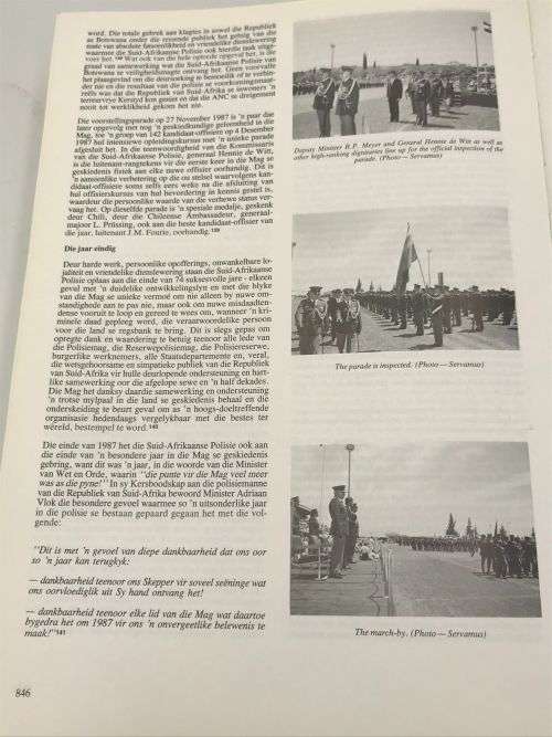 1913 - 1988 SA Police commemorative Album - some cover damage