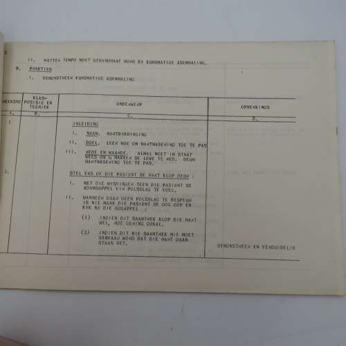 SA Army Makkerhulp booklet - 1980`s no 1839
