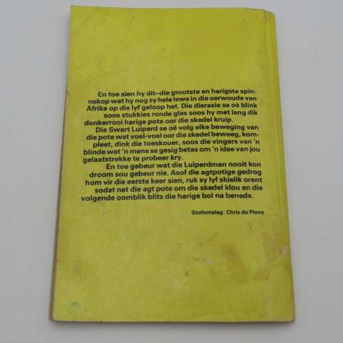 Vintage Afrikaans comic book - Die Swart Luiperd no 42 Kettings in die oerwoud deur Braam le Roux