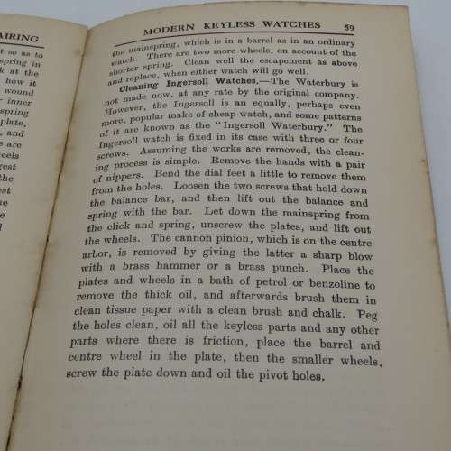 Watch cleaning and Repairing fully Illustrated handbook