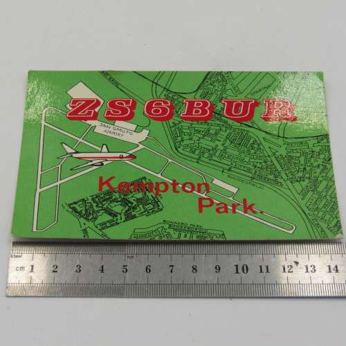 Jan Smuts Airport - Kempton Park 1981 QSL radio amateur card