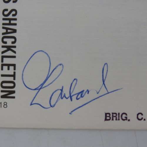 Farewell Shackleton aviation flown cover no 407 of 8000 - Signed by Brig. C Lombard