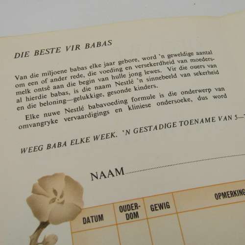 Nestle - Opgawe van Baba se ontwikkeling