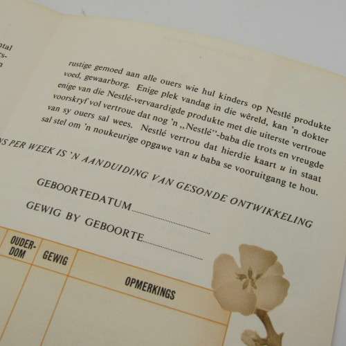 Nestle - Opgawe van Baba se ontwikkeling