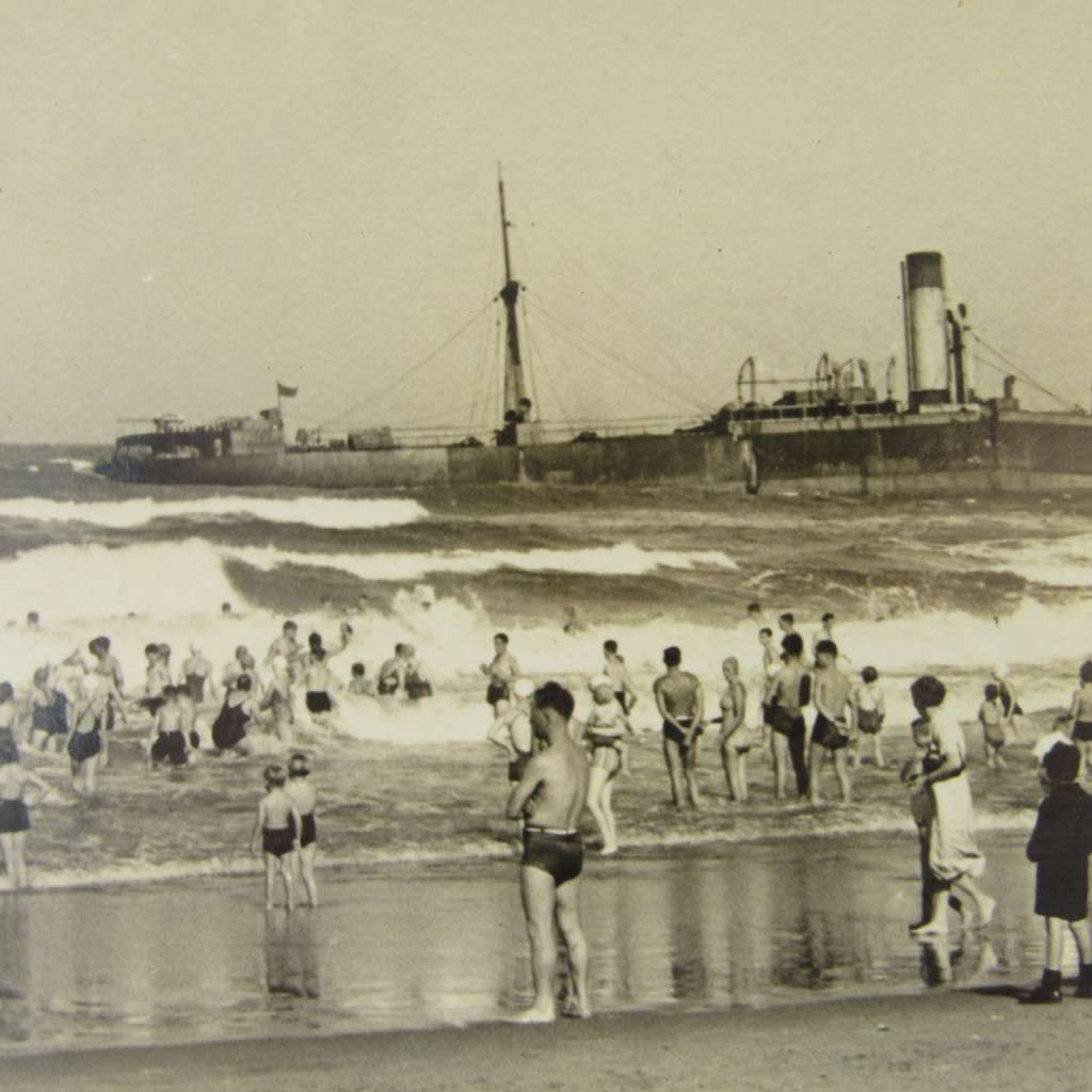 Vintage photo taken at Durban, South Beach