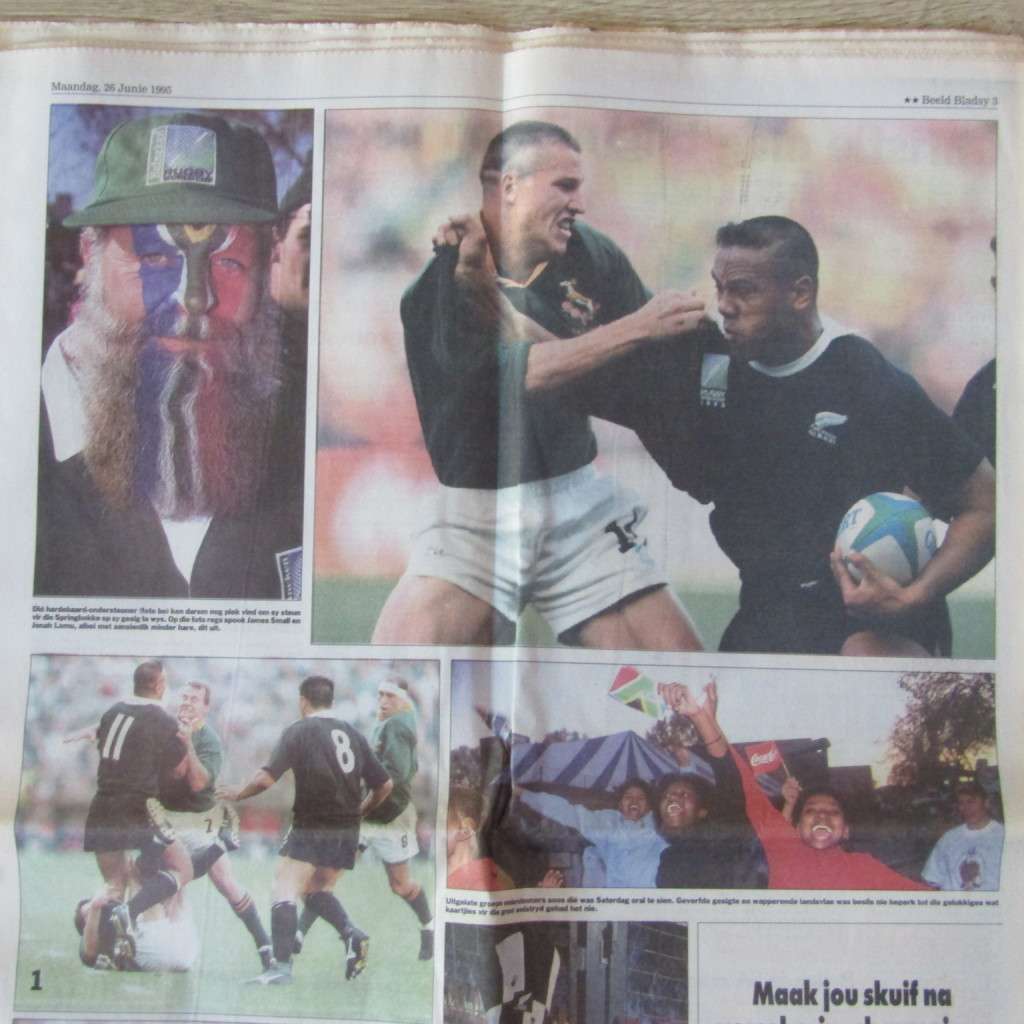 Pretoria Rugby Beeld 26 Junie 1995 Amabokoboko! - Rugby World Cup
