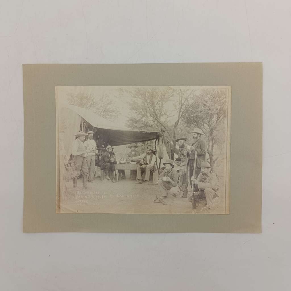 Boer war photo Boers visiting - Ladysmith 1900 - softer paper 160mmx220mm