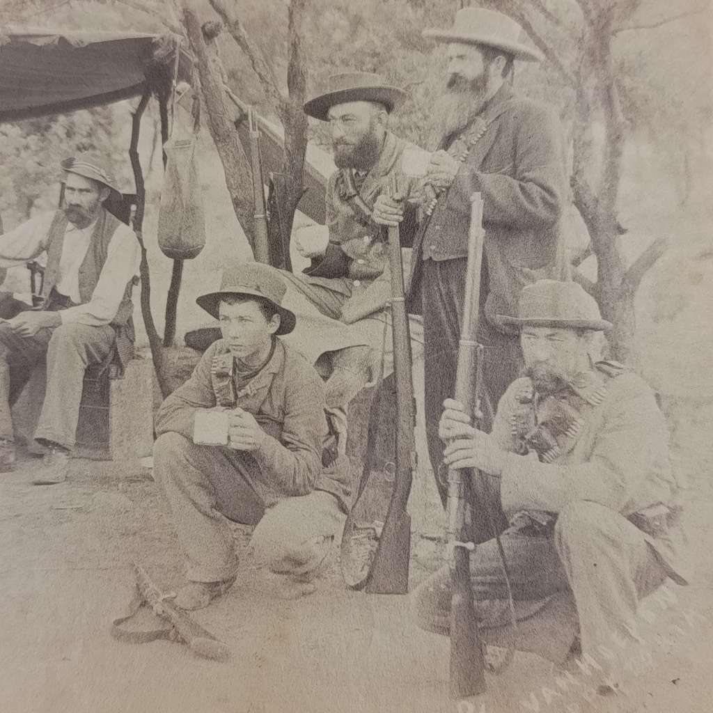 Boer war photo Boers visiting - Ladysmith 1900 - softer paper 160mmx220mm