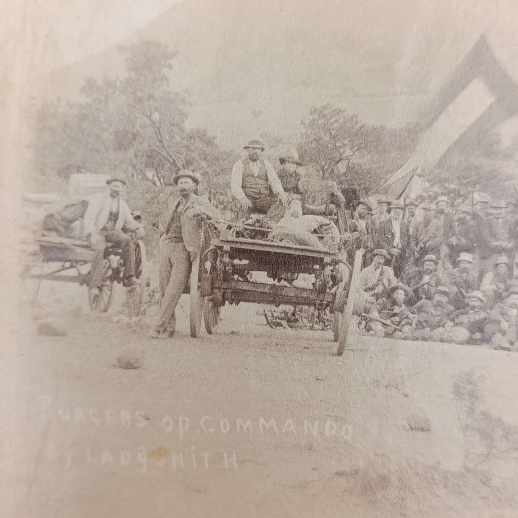 Boer war photo Burgers op commando Ladysmith 150mmx210mm - softer paper