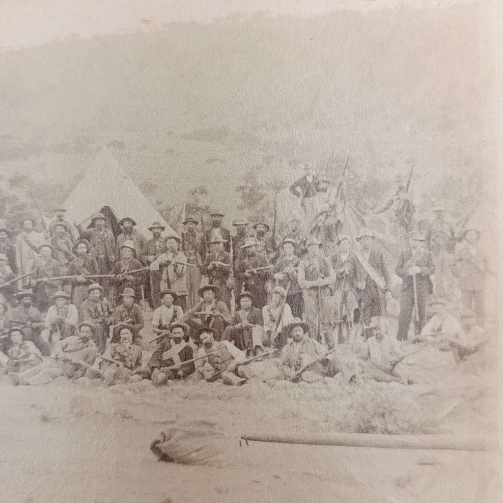 Boer war photo Burgers op commando Ladysmith 150mmx210mm - softer paper