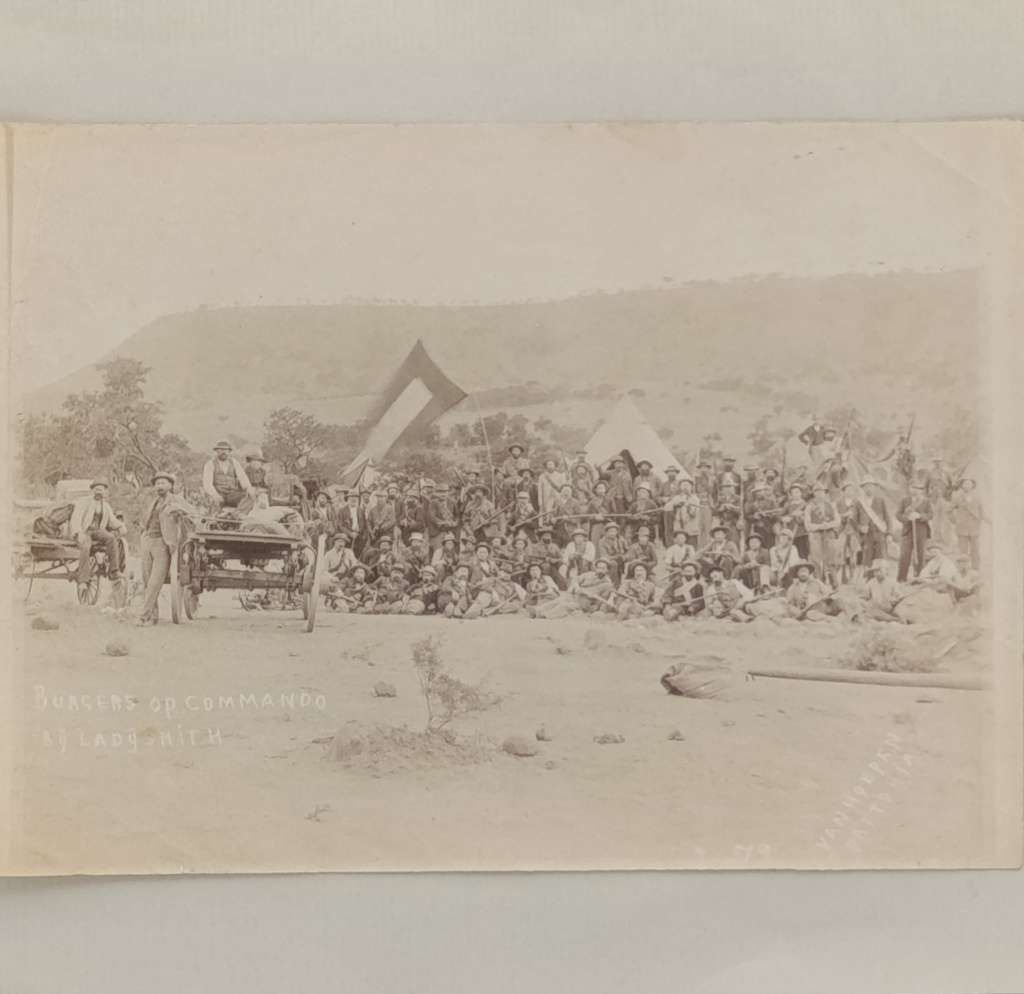 Boer war photo Burgers op commando Ladysmith 150mmx210mm - softer paper
