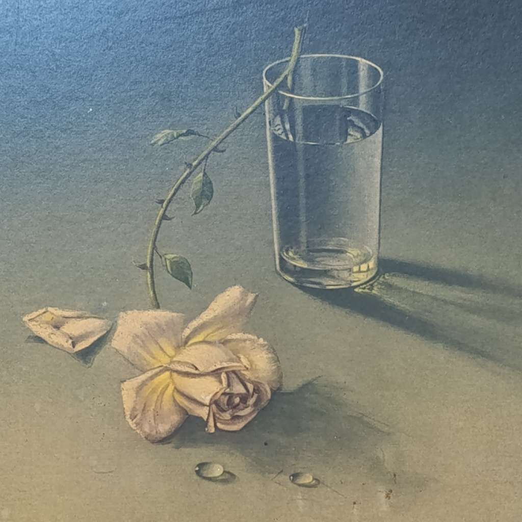 Vintage Tretchikoff print in frame - 60.9cm x 55..8cm