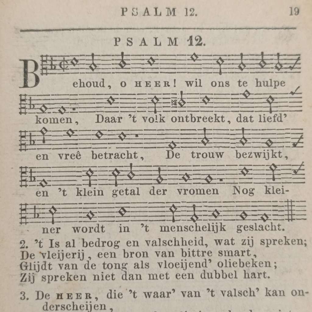 1885 Psalmen and Gezangen booklet