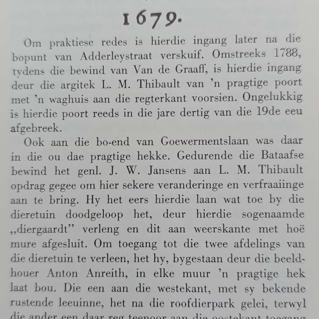 Die Historiese monumente van Suid-Afrika deur J.J Oberholster - geskenk deur Anton Rupert