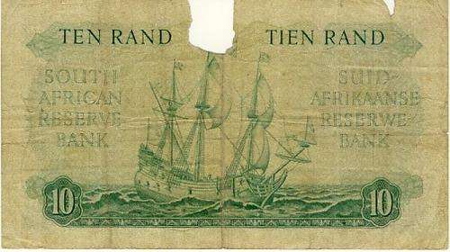 Rissik R10 note with piece missing