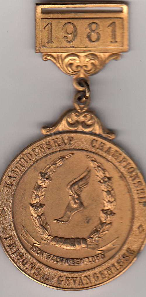 1981 Prisons Rugby Medal
