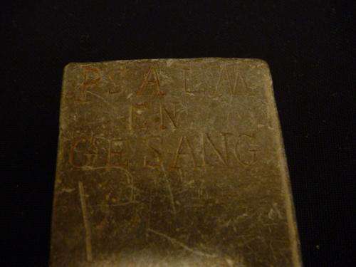 Psalm Book made of sandstone - Boer War Trench Art made by J B Bruwer