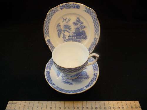Dutchess Bone China cup, saucer and cake plate