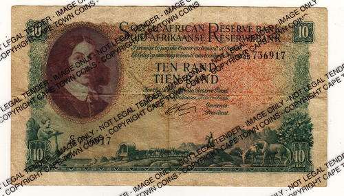 South African Ten Rand - G Rissik Governor
