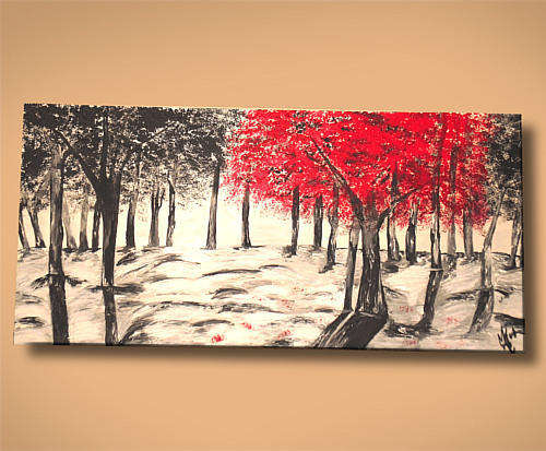 Beautifull modern abstract landscape.